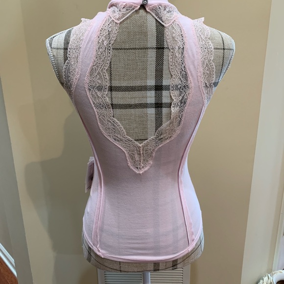 FREE PEOPLE PULLOVER TOP TRIMMED IN LACE - Picture 3 of 6